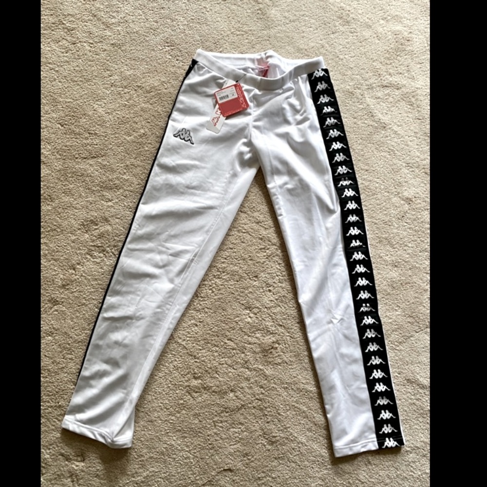 NWT Kappa Women’s Wistoria white joggers size XS